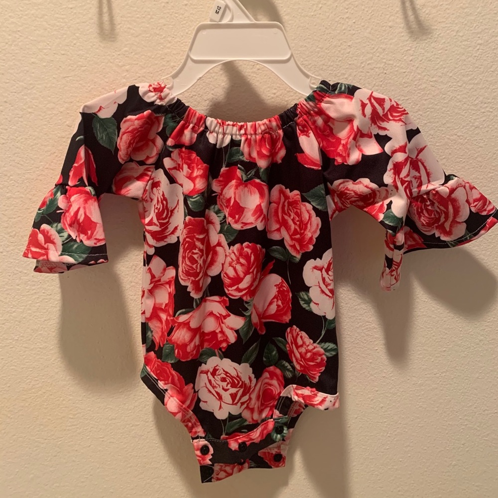 Floral body suit